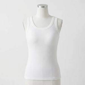 Nora's Ribbed Cotton Built-in Bra Tank