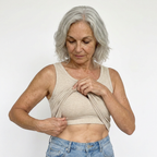 Nora's Ribbed Cotton Built-in Bra Tank