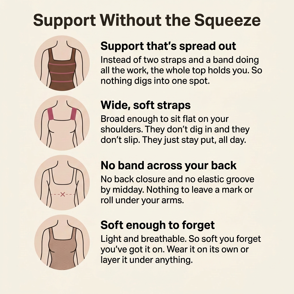 Nora's Built-in Bra Comfort Tank